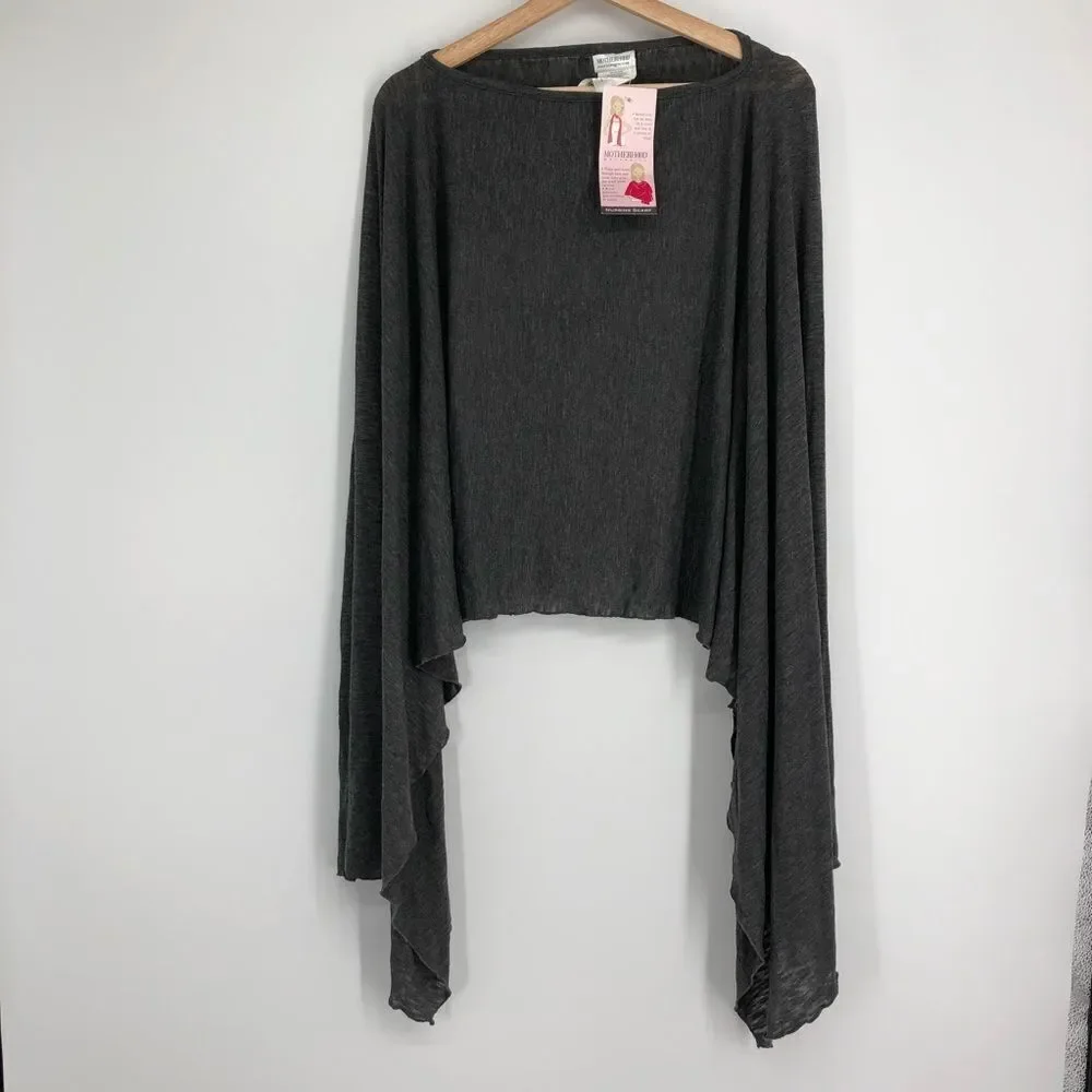 🆕 MOTHERHOOD Nursing Cover Scarf Gray NWT‎